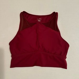 BuffBunny red sports bra top